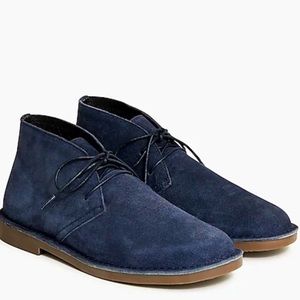 Blue Suede Desert Chukka Boots
